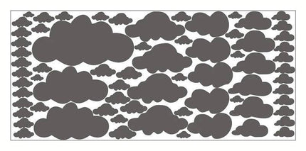 Cartoon Clouds 3D 68pc Wall Stickers - Mad Fly Essentials