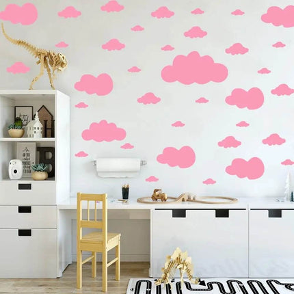 Cartoon Clouds 68pc 3D Wall Sticker - 3D Wall Sticker - Luminous - Mad Fly Essentials