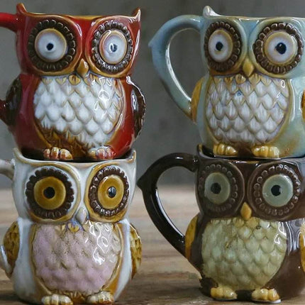 Cartoon Owl 3D Animal Coffee Mug - Mad Fly Essentials