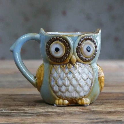 Cartoon Owl 3D Animal Coffee Mug - Coffee Mug - Medieval Decor - Mad Fly Essentials