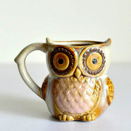 Cartoon Owl 3D Animal Coffee Mug - Coffee Mug - Medieval Decor - Mad Fly Essentials