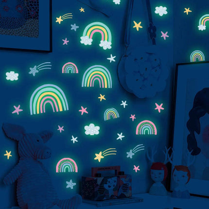 Cartoon Rainbow Luminous DIY 3D Wall Sticker - 3D Wall Sticker - ZOOYOO - Mad Fly Essentials