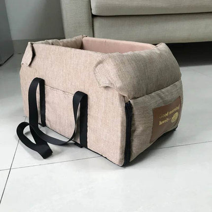 Khaki Dog Auto Pet Booster Seat - Mad Fly Essentials