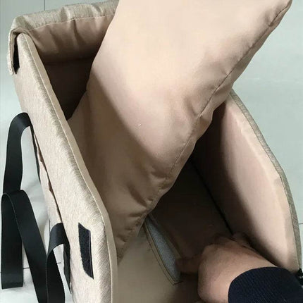 Khaki Dog Auto Pet Booster Seat - Mad Fly Essentials