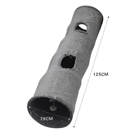 Cat Toys Long Suede Collapsible Tunnel Pet Essentials - Pet Essentials - PETRAVEL - Mad Fly Essentials