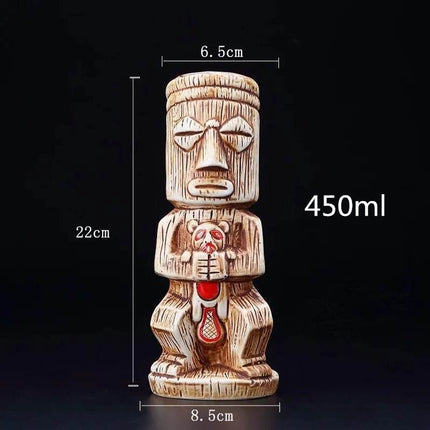 Ceramic 450mL Tiki Bar Beer Mug Party Decor - Party Decor - BARMAID BARWARE - Mad Fly Essentials