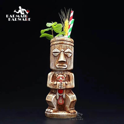 Ceramic 450mL Tiki Bar Beer Mug - Mad Fly Essentials