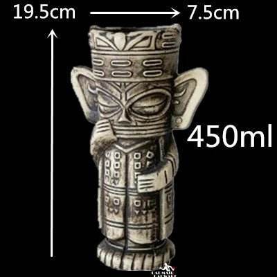 Ceramic 450mL Tiki Bar Beer Mug Party Decor - Party Decor - BARMAID BARWARE - Mad Fly Essentials
