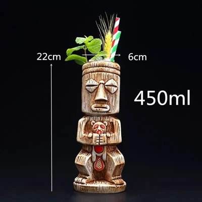 Ceramic 450mL Tiki Bar Beer Mug Party Decor - Party Decor - BARMAID BARWARE - Mad Fly Essentials