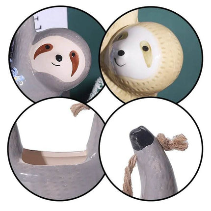 Ceramic Animal Hanging Plant Pot Garden Decor - Garden Decor - Nordic Creations - Mad Fly Essentials