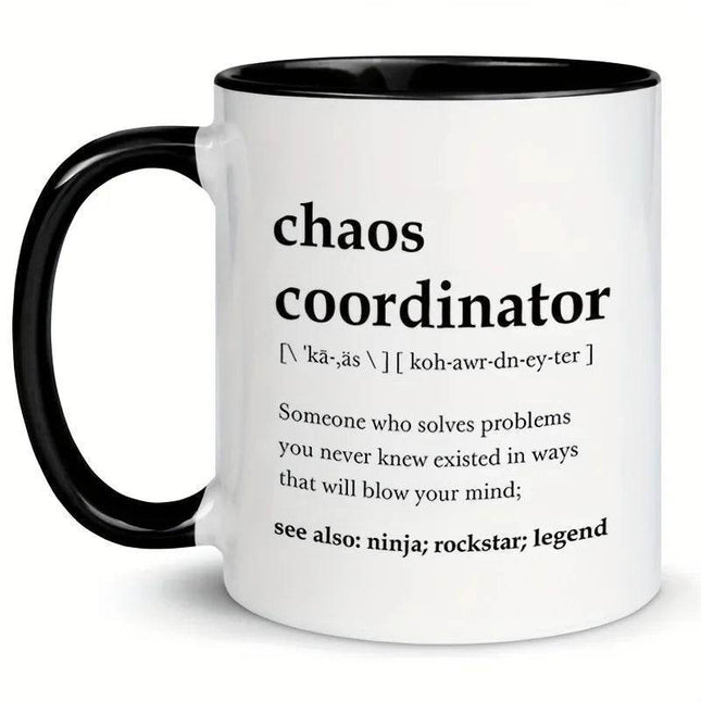 Chaos Coordinator Novelty Coffee Mug – Mad Fly Essentials