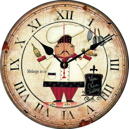 Chef Vintage Modern Office Wall Clock - Mad Fly Essentials