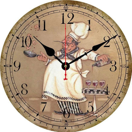 Chef Vintage Modern Office Wall Clock - Wall Clock - Warm like home - Mad Fly Essentials