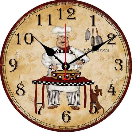 Chef Vintage Modern Office Wall Clock - Wall Clock - Warm like home - Mad Fly Essentials