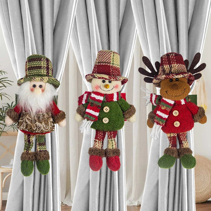 Christmas Decor Old Man Elk Animal Curtain Hooks - Christmas Decor - Tubular - Mad Fly Essentials