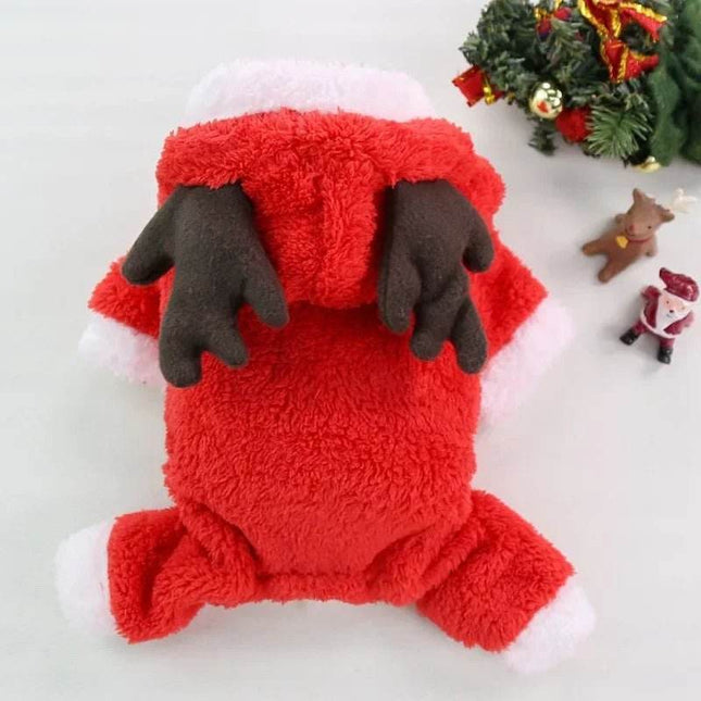 Christmas Dog Clothes Santa Pet Hoodies - Pet Hoodies - PetBoss - Mad Fly Essentials