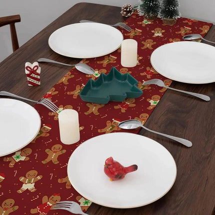 Christmas Holiday Linen Gnome Table Runner - Table Runner - Party Essentials - Mad Fly Essentials