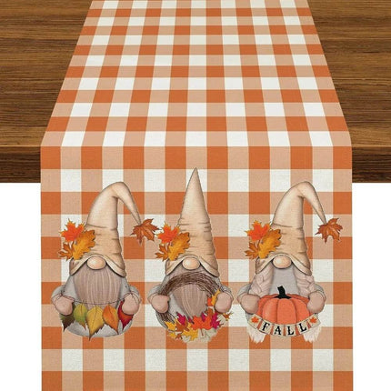 Christmas Holiday Linen Gnome Table Runner - Mad Fly Essentials