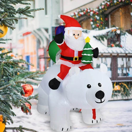 Inflatable Santa Bear Christmas Decor - Mad Fly Essentials