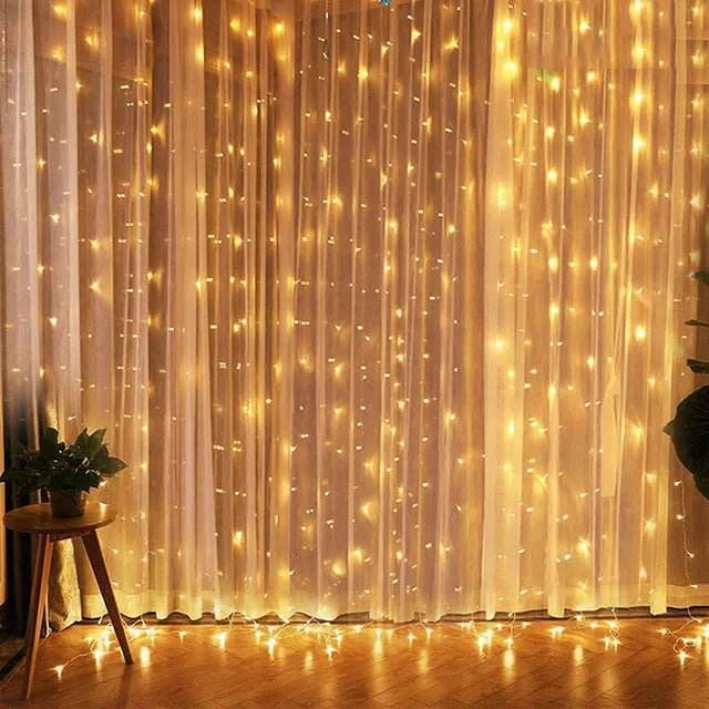 Curtain Lights Garland Sequin Christmas Decor - Christmas Decor - Mad Fly Essentials - Mad Fly Essentials