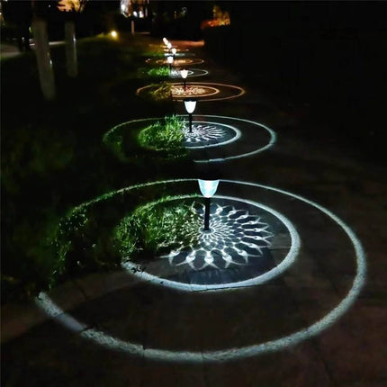 Circle Shadow Solar LED Garden Light - LED Garden Light - RXSFY - Mad Fly Essentials