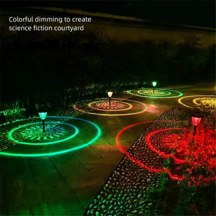 Circle Shadow Solar LED Garden Light - LED Garden Light - RXSFY - Mad Fly Essentials