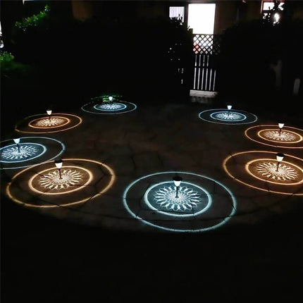 Circle Shadow Solar LED Garden Light - LED Garden Light - RXSFY - Mad Fly Essentials