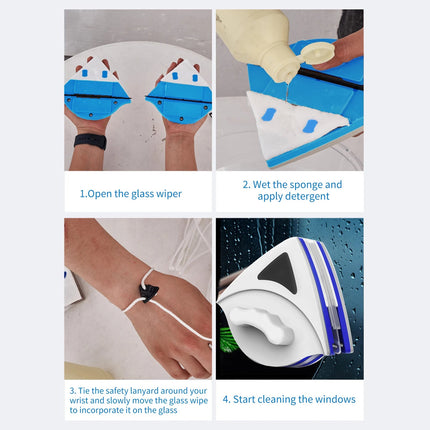 Cleaning Hacks Home Magnetic Window Cleaner Brush - Cleaning Hacks - Brace Top - Mad Fly Essentials