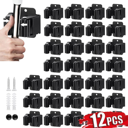 Cleaning Hacks Home Mop 4pc Wall Mounted Broom Rack - Cleaning Hacks - BES - Mad Fly Essentials