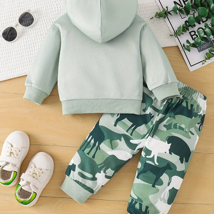 Clothing Set Baby Boy Long Leopard Top Pants 2pc Set - Clothing Set - LZH - Mad Fly Essentials