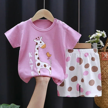 Clothing Set Baby Boys Cartoon Crocodile Top Shorts - Clothing Set - AOSTA BETTY - Mad Fly Essentials