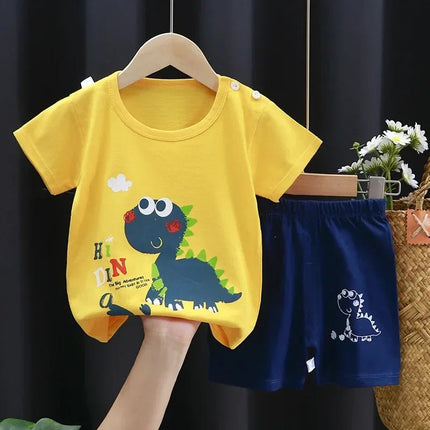Clothing Set Baby Boys Cartoon Crocodile Top Shorts - Clothing Set - AOSTA BETTY - Mad Fly Essentials