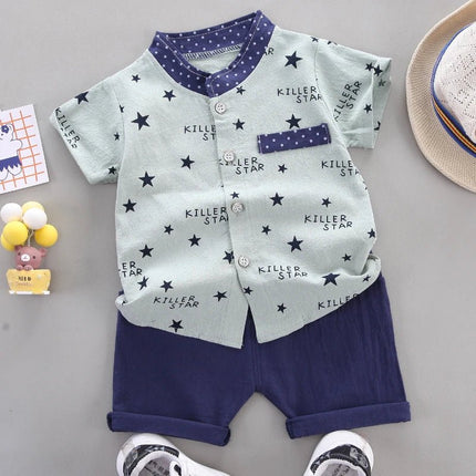 Clothing Set Baby Boys Summer Bear Outfit - Clothing Set - Kidswant - Mad Fly Essentials