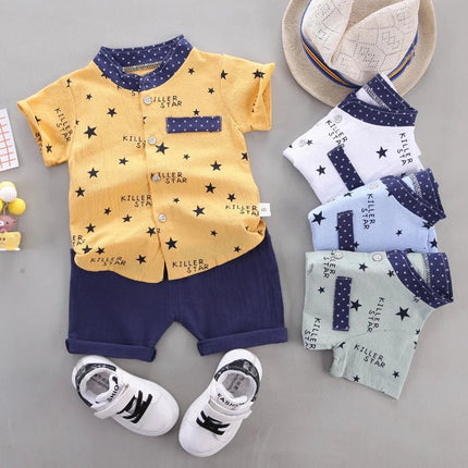 Clothing Set Baby Boys Summer Bear Outfit - Clothing Set - Kidswant - Mad Fly Essentials