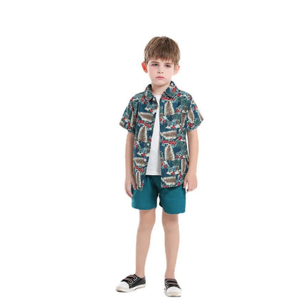 Clothing Set Baby Boys Tropical Paradise Floral Pants Set - Clothing Set - Top and top - Mad Fly Essentials