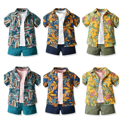 Clothing Set Baby Boys Tropical Paradise Floral Pants Set - Clothing Set - Top and top - Mad Fly Essentials