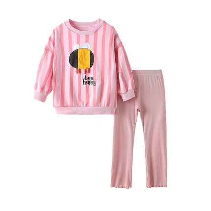 Clothing Set Baby Girl 2-7T Floral Shirt Leggings Set - Clothing Set - Mioglrie - Mad Fly Essentials