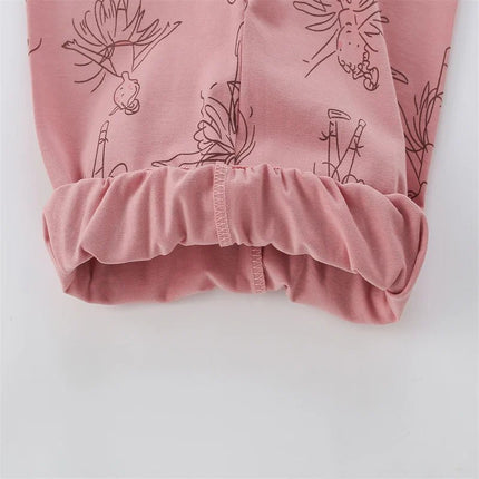 Clothing Set Baby Girl 2-7T Floral Shirt Leggings Set - Clothing Set - Mioglrie - Mad Fly Essentials