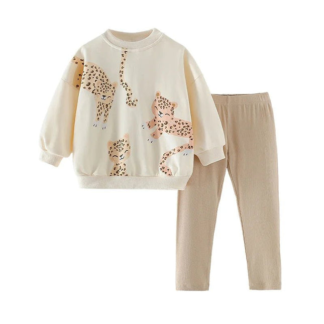 Clothing Set Baby Girl 2-7T Floral Shirt Leggings Set - Clothing Set - Mioglrie - Mad Fly Essentials