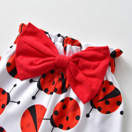Clothing Set Baby Girl Ladybug Headband Outfits - Clothing Set - Bumeex - Mad Fly Essentials
