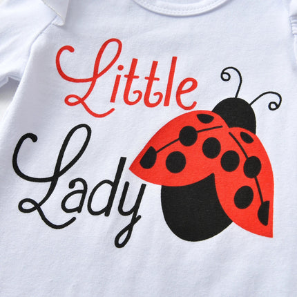 Clothing Set Baby Girl Ladybug Headband Outfits - Clothing Set - Bumeex - Mad Fly Essentials