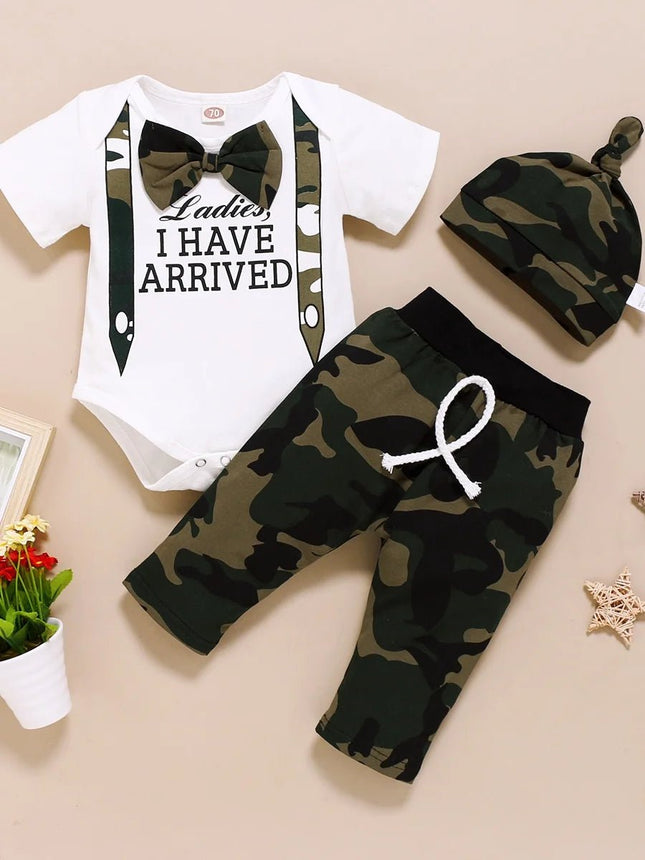 Clothing Set Baby Long Daddy's Boy Hooded Outfit Set - Clothing Set - LZH - Mad Fly Essentials