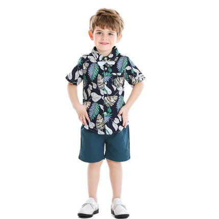 Clothing Set Boy Beach Palm Tree 2pc Set - Clothing Set - Surferfish - Mad Fly Essentials