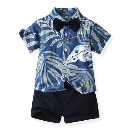 Clothing Set Boy Beach Palm Tree 2pc Set - Clothing Set - Surferfish - Mad Fly Essentials