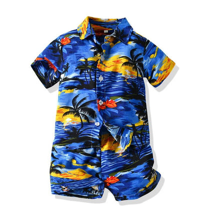 Clothing Set Boy Beach Palm Tree 2pc Set - Clothing Set - Surferfish - Mad Fly Essentials