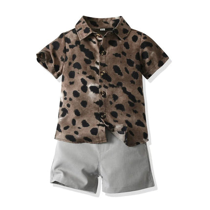 Clothing Set Boy Beach Palm Tree 2pc Set - Clothing Set - Surferfish - Mad Fly Essentials