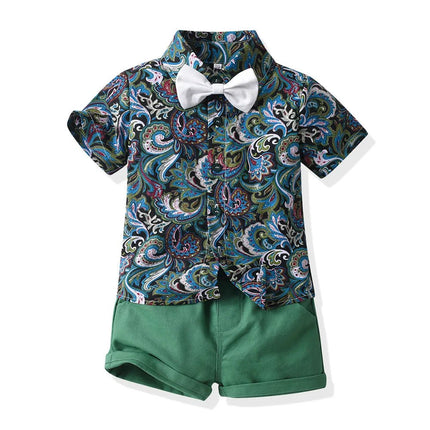 Clothing Set Boy Beach Palm Tree 2pc Set - Clothing Set - Surferfish - Mad Fly Essentials