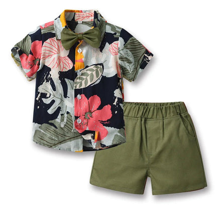 Clothing Set Boy Summer Floral Vacation Seasonal Wear - Clothing Set - Surferfish - Mad Fly Essentials