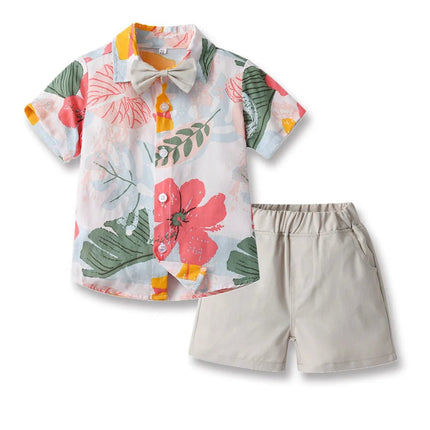 Clothing Set Boy Summer Floral Vacation Seasonal Wear - Clothing Set - Surferfish - Mad Fly Essentials