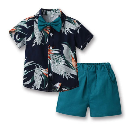 Clothing Set Boy Summer Floral Vacation Seasonal Wear - Clothing Set - Surferfish - Mad Fly Essentials